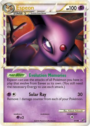 Espeon (81/90) [HeartGold & SoulSilver: Undaunted] - Trinity Hobby