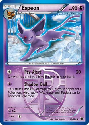 Espeon (48/116) [Black & White: Plasma Freeze] - Trinity Hobby