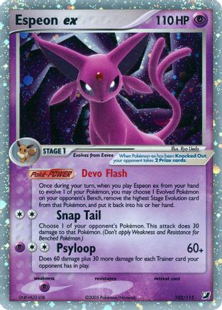 Espeon ex (102/115) [EX: Unseen Forces] - Trinity Hobby