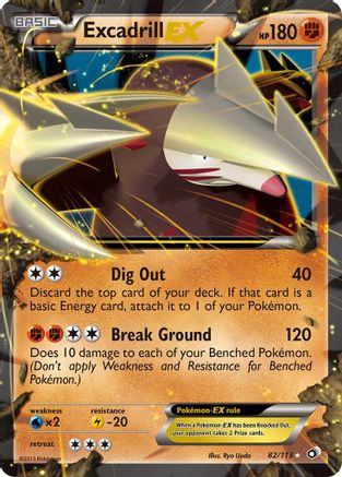 Excadrill EX (82/113) [Black & White: Legendary Treasures] - Trinity Hobby