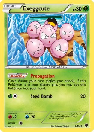 Exeggcute (4/116) [Black & White: Plasma Freeze] - Trinity Hobby