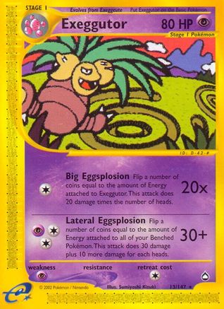 Exeggutor (13/147) [Aquapolis] - Trinity Hobby