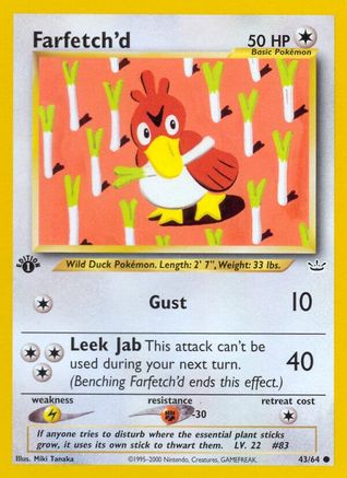 Farfetch'd (43/64) [Neo Revelation 1st Edition] - Trinity Hobby