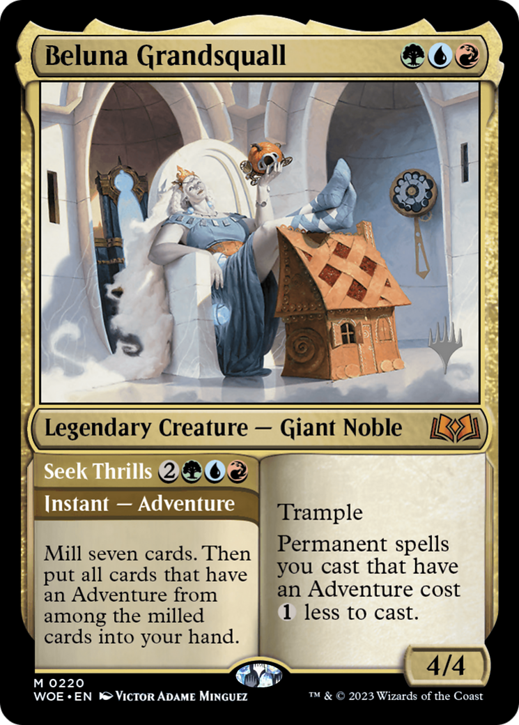 Beluna Grandsquall // Seek Thrills(Promo Pack) [Wilds of Eldraine Promos] - Trinity Hobby