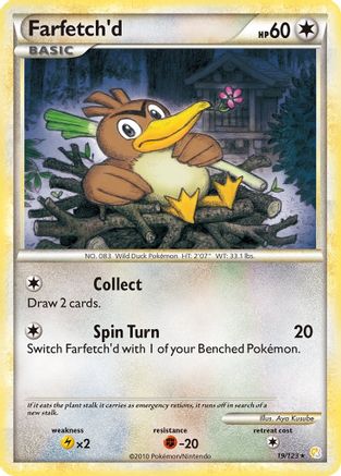 Farfetch'd (19/123) [HeartGold & SoulSilver: Base Set] - Trinity Hobby