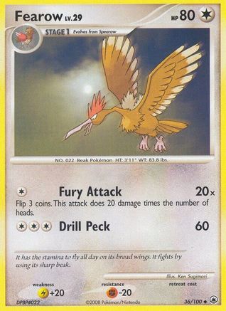 Fearow (36/100) [Diamond & Pearl: Majestic Dawn] - Trinity Hobby