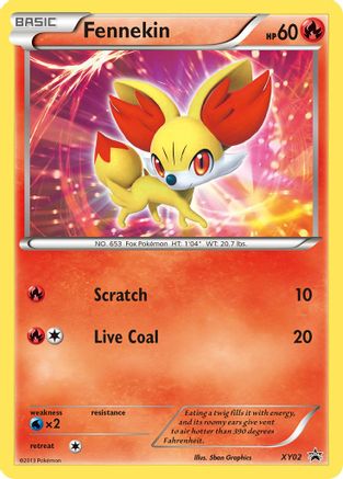 Fennekin (XY02) [XY: Black Star Promos] - Trinity Hobby
