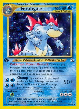 Feraligatr (4/111) [Neo Genesis Unlimited] - Trinity Hobby