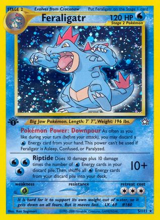 Feraligatr (5/111) [Neo Genesis 1st Edition] - Trinity Hobby