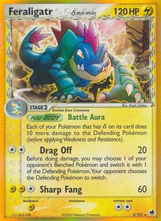 Feraligatr (2/101) (Delta Species) [EX: Dragon Frontiers] - Trinity Hobby