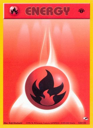 Fire Energy (128/132) [Gym Heroes Unlimited] - Trinity Hobby