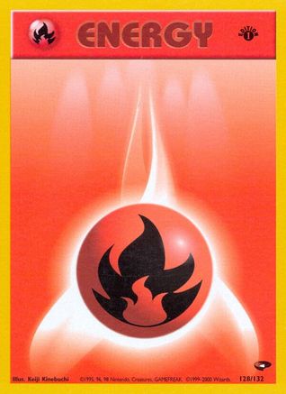 Fire Energy (128/132) [Gym Challenge 1st Edition] - Trinity Hobby