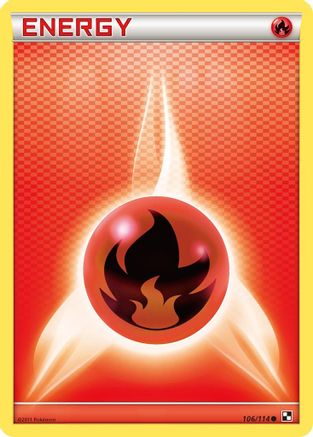 Fire Energy (106/114) [Black & White: Base Set] - Trinity Hobby