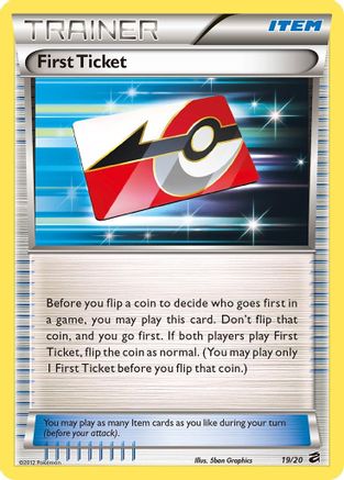 First Ticket (19/20) [Black & White: Dragon Vault] - Trinity Hobby