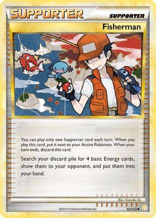 Fisherman (92/123) [HeartGold & SoulSilver: Base Set] - Trinity Hobby
