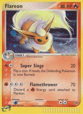 Flareon (5/100) [EX: Sandstorm] - Trinity Hobby