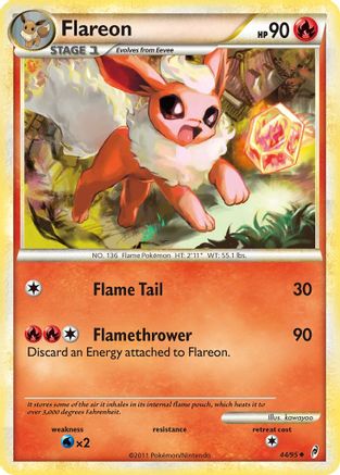 Flareon (44/95) [HeartGold & SoulSilver: Call of Legends] - Trinity Hobby