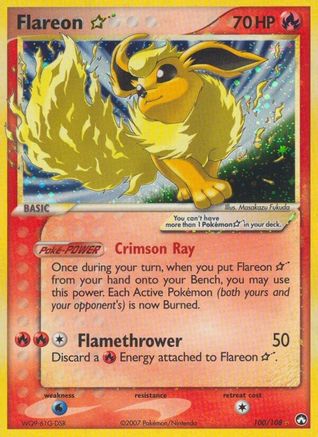 Flareon Star (100/108) [EX: Power Keepers] - Trinity Hobby