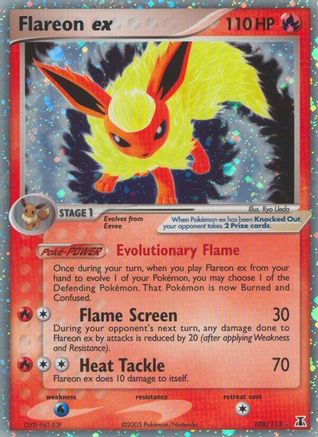 Flareon ex (108/113) [EX: Delta Species] - Trinity Hobby