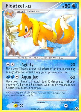 Floatzel (37/106) [Diamond & Pearl: Great Encounters] - Trinity Hobby