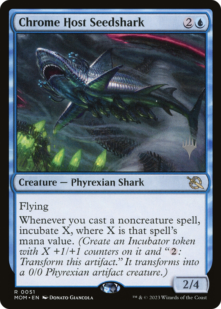 Chrome Host Seedshark (Promo Pack) [March of the Machine Promos] - Trinity Hobby