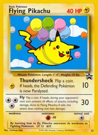 Flying Pikachu (25) [Wizards of the Coast: Black Star Promos] - Trinity Hobby