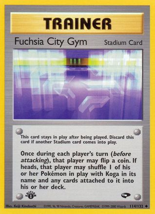 Fuchsia City Gym (114/132) [Gym Challenge 1st Edition] - Trinity Hobby