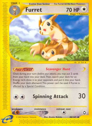 Furret (48/147) [Aquapolis] - Trinity Hobby