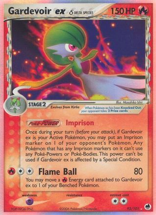 Gardevoir ex (93/101) (Delta Species) [EX: Dragon Frontiers] - Trinity Hobby