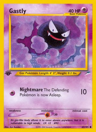 Gastly (65/105) [Neo Destiny 1st Edition] - Trinity Hobby