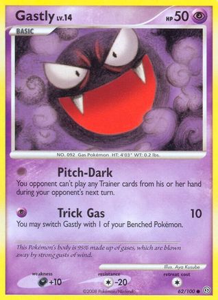 Gastly (62/100) [Diamond & Pearl: Stormfront] - Trinity Hobby