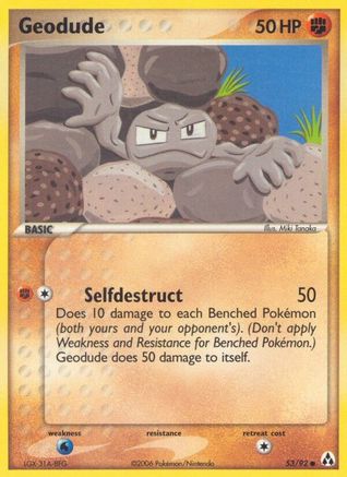 Geodude (53/92) (Stamped) [EX: Legend Maker] - Trinity Hobby