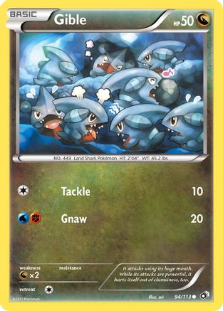 Gible (94/113) [Black & White: Legendary Treasures] - Trinity Hobby