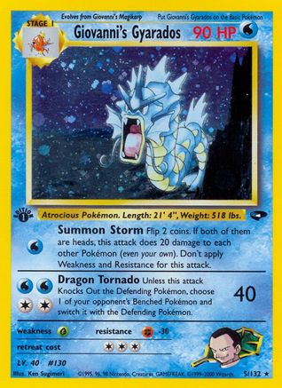 Giovanni's Gyarados (5/132) [Gym Challenge Unlimited] - Trinity Hobby