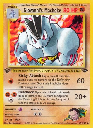 Giovanni's Machoke (42/132) [Gym Challenge Unlimited] - Trinity Hobby