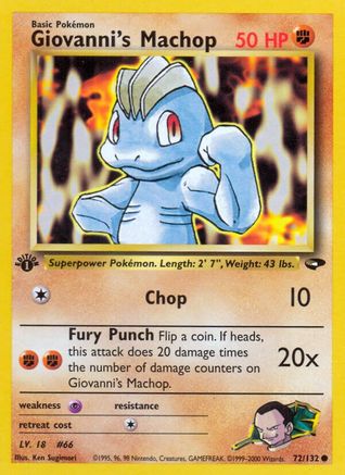 Giovanni's Machop (72/132) [Gym Challenge Unlimited] - Trinity Hobby