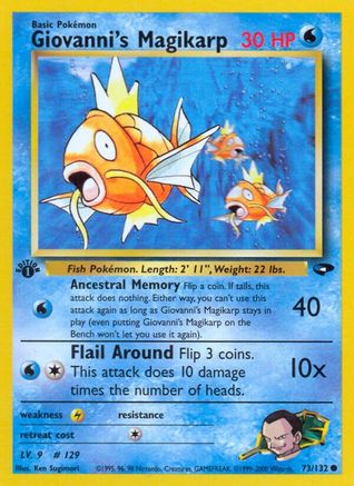 Giovanni's Magikarp (73/132) [Gym Challenge 1st Edition] - Trinity Hobby