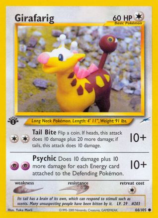 Girafarig (66/105) [Neo Destiny 1st Edition] - Trinity Hobby
