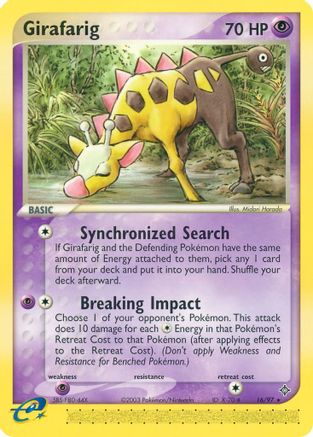 Girafarig (16/97) [EX: Dragon] - Trinity Hobby
