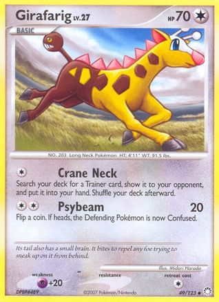 Girafarig (49/123) [Diamond & Pearl: Mysterious Treasures] - Trinity Hobby
