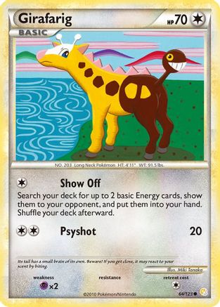 Girafarig (64/123) [HeartGold & SoulSilver: Base Set] - Trinity Hobby