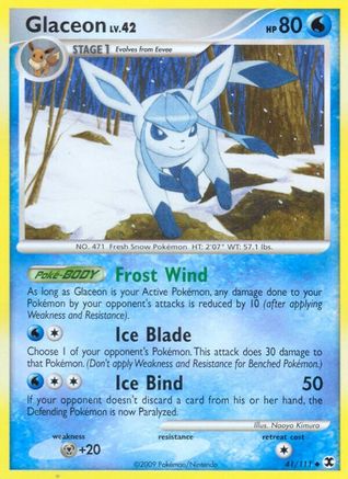 Glaceon (41/111) [Platinum: Rising Rivals] - Trinity Hobby