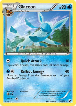 Glaceon (30/108) [Black & White: Dark Explorers] - Trinity Hobby
