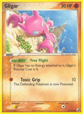 Gligar (57/115) (Stamped) [EX: Unseen Forces] - Trinity Hobby