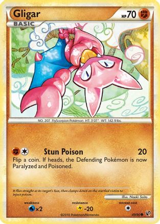 Gligar (49/90) [HeartGold & SoulSilver: Undaunted] - Trinity Hobby