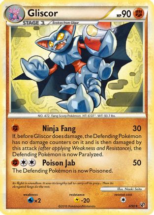 Gliscor (4/90) [HeartGold & SoulSilver: Undaunted] - Trinity Hobby