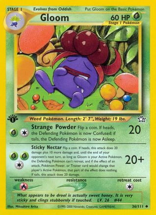 Gloom (36/111) [Neo Genesis 1st Edition] - Trinity Hobby