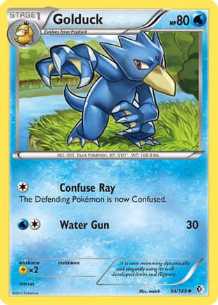 Golduck (34/149) [Black & White: Boundaries Crossed] - Trinity Hobby