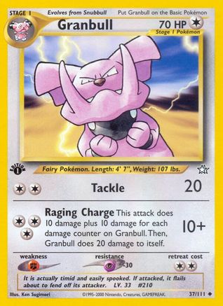 Granbull (37/111) [Neo Genesis 1st Edition] - Trinity Hobby