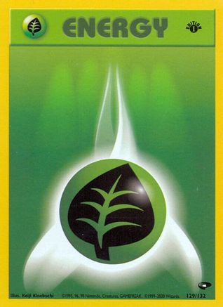Grass Energy (129/132) [Gym Challenge 1st Edition] - Trinity Hobby